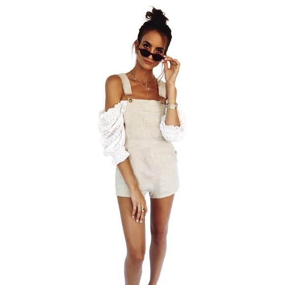 sso by danielle linen overalls